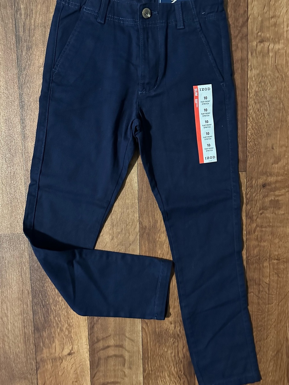 Izod Boys Uniform Skinny Pants in Navy
